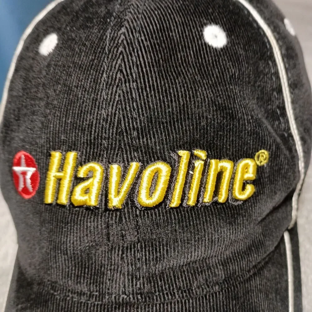 Rare Corduroy NASCAR Havoline Ganassi Racing 42 Cap Strapback Hat Embroidered